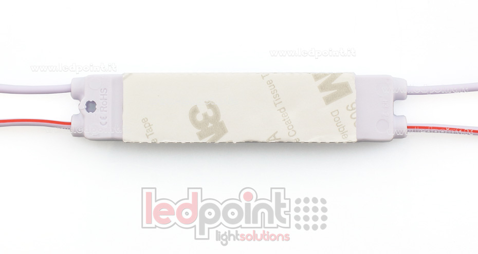 Módulo 3 led 2835, 1,2W 12V, blanco frío 6000-7000K, IP65 con lente 165° Módulo 3 led 2835, 1,2W 12V, blanco frío 6000-7000K, IP65 con lente 165°