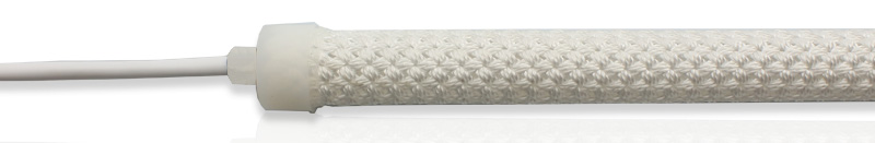 Tapa transparente para Led Neon Flex 15mm redondo con agujero para salida de cable Tapa transparente para Led Neon Flex 15mm redondo con agujero para salida de cable