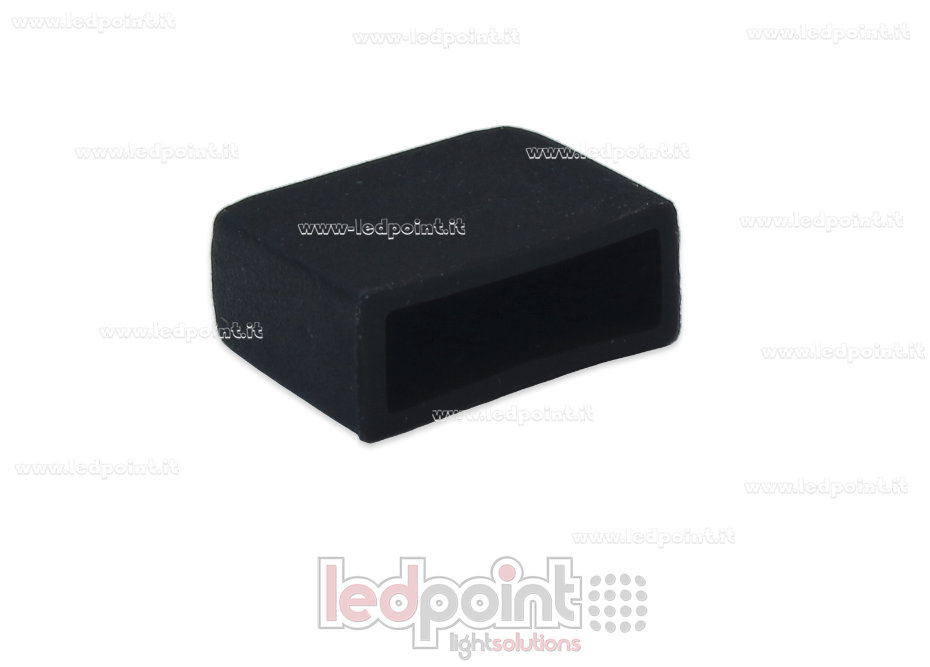 Tapa final negra para Led Neon Flex 6mm