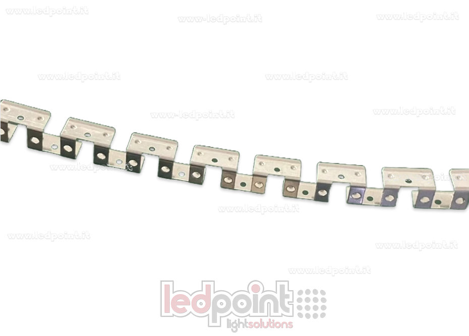 Barra de aluminio plegable de 1m para fijación del Neon Flex 10x10mm