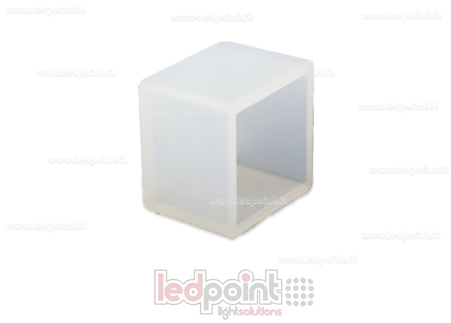 Tapa final para Led Neon Flex 10x10mm Tapa final para Led Neon Flex 10x10mm