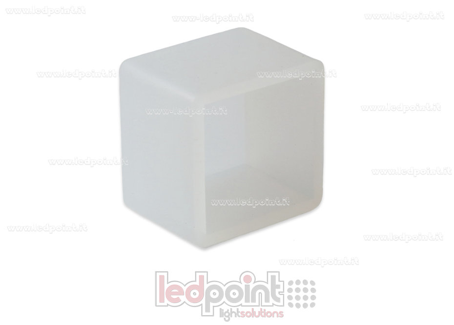 Tapa final para Led Neon Flex 16x16mm Tapa final para Led Neon Flex 16x16mm