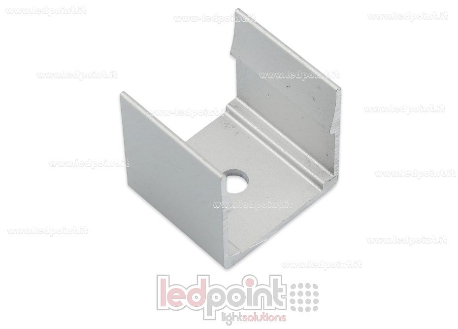 Clip de aluminio para fijar para Led Neon Flex 20x20mm Clip de aluminio para fijar para Led Neon Flex 20x20mm