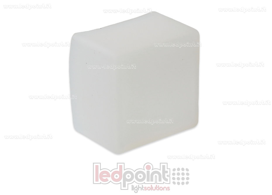 Tapa final para Led Neon Flex 20x20mm Tapa final para Led Neon Flex 20x20mm