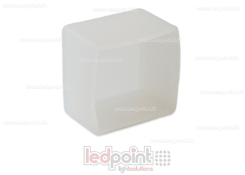 Tapa final para Led Neon Flex 20x20mm Tapa final para Led Neon Flex 20x20mm