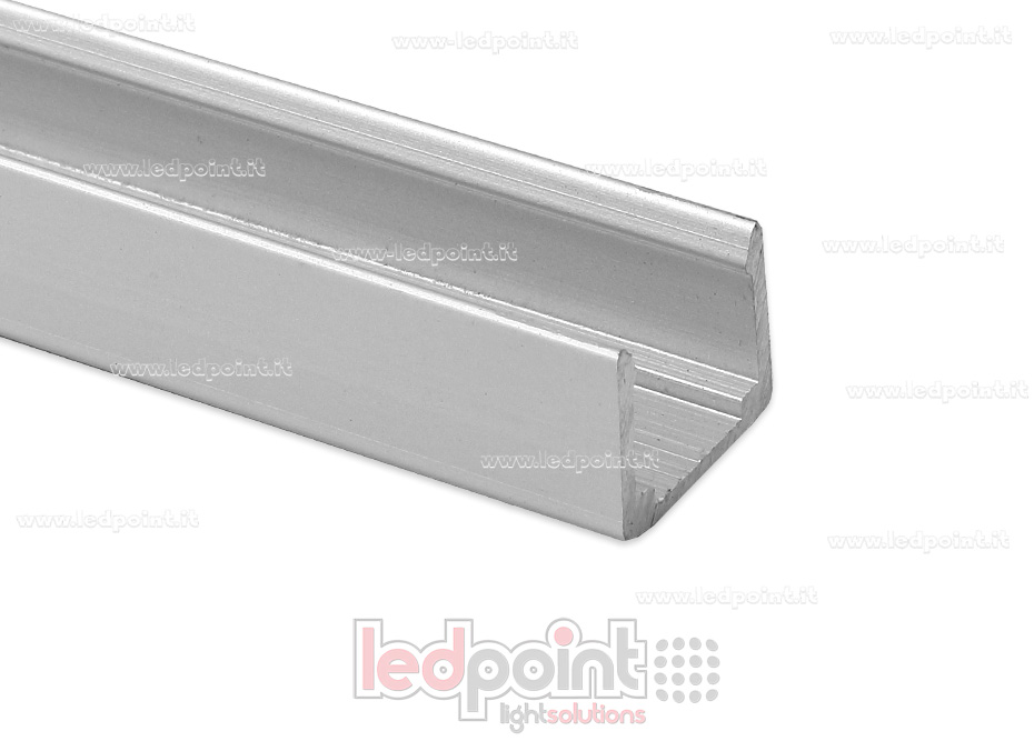 Barra de aluminio para fijar, 1m, para Led Neon Flex 10mm Barra de aluminio para fijar, 1m, para Led Neon Flex 10mm