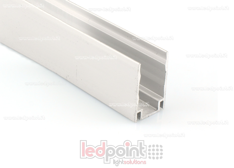 Barra de aluminio para fijar, 1m, para Led Neon Flex 11mm