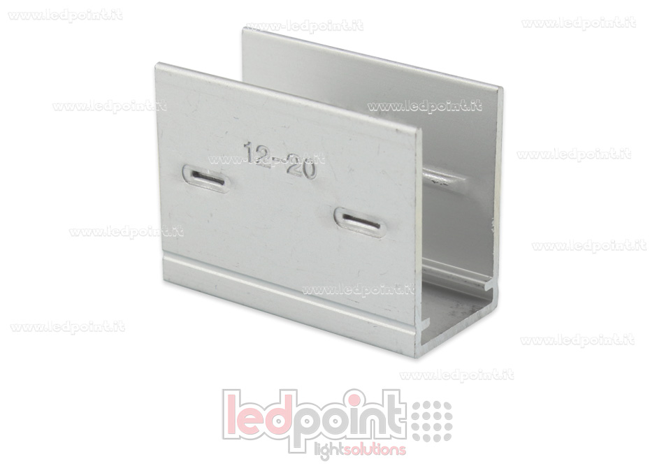 Clip de aluminio para fijar, 3cm, para Led Neon Flex 11x20mm