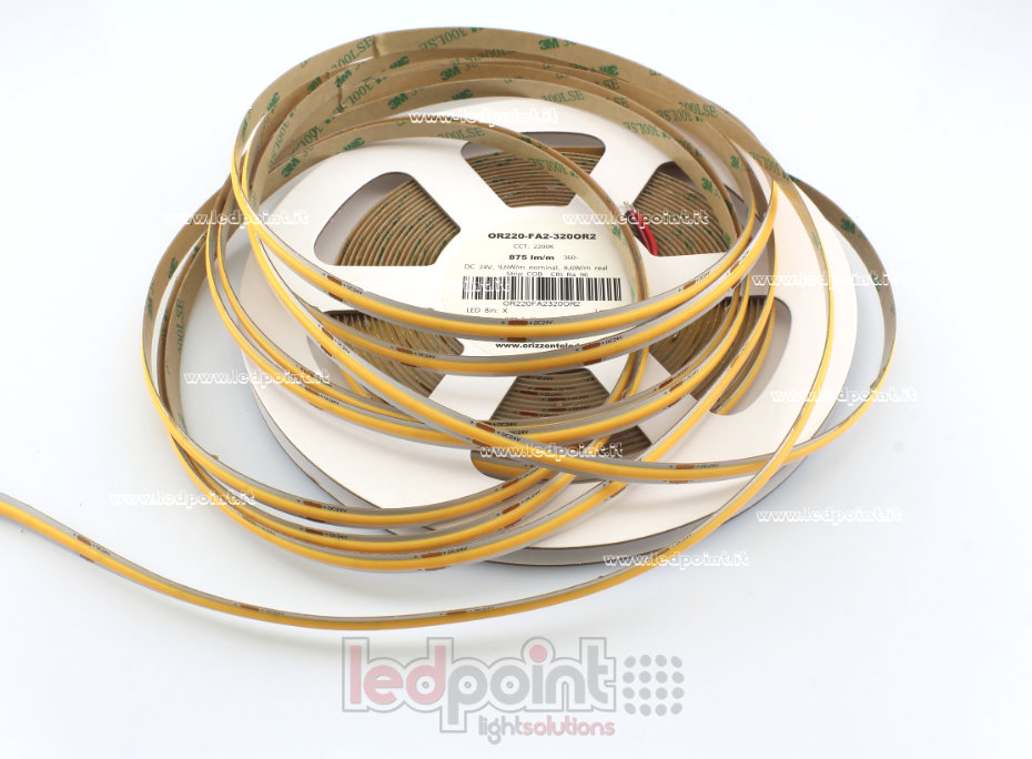 Tira de led COB 24V IP20 2200-2400K 320led/m