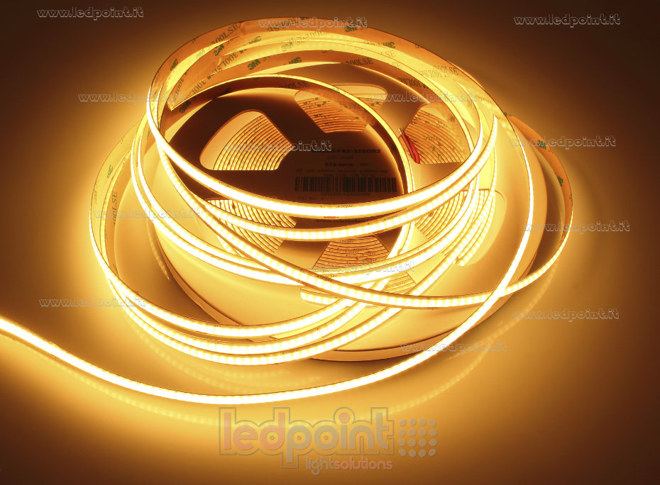 Tira de led COB 24V IP20 2200-2400K 320led/m