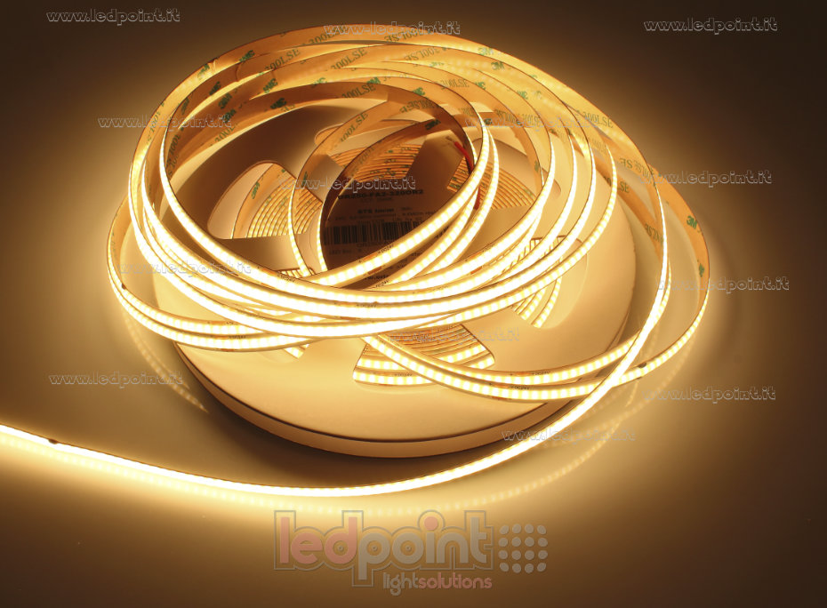 Tira de led COB 24V IP20 2500-2700K 320led/m