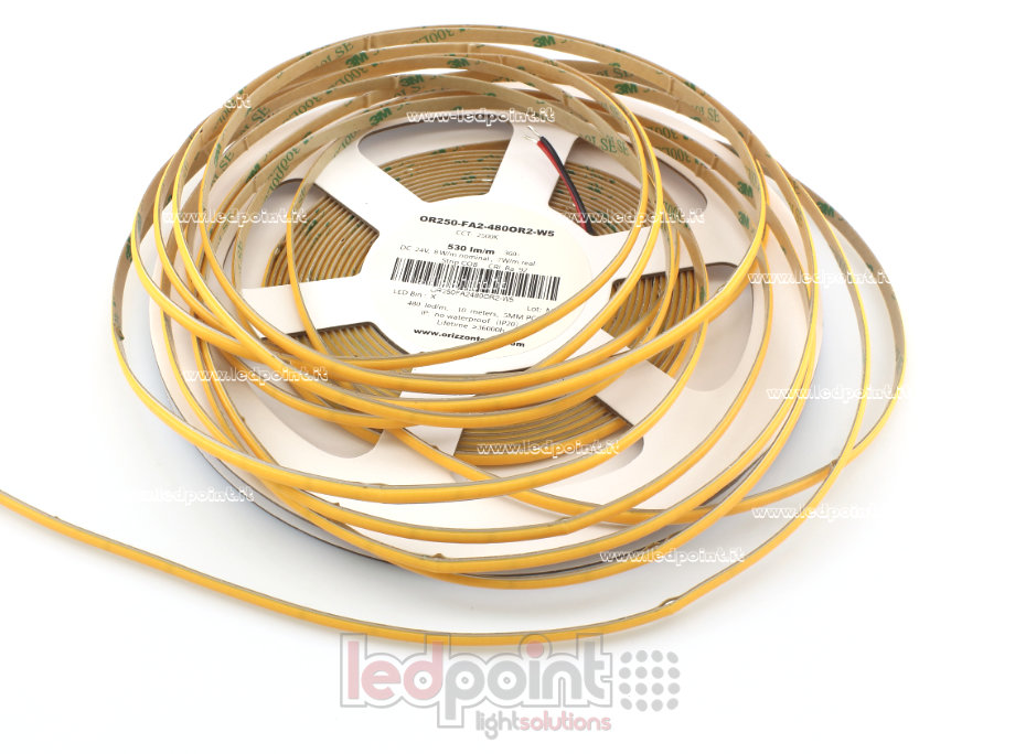 Tira de led COB 24V IP20 2500-2700K 480led/m