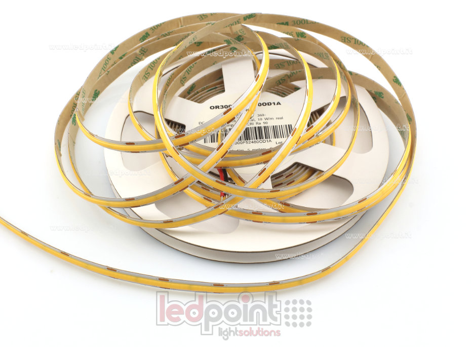 Tira de led COB 12V IP20 3000K 480led/m