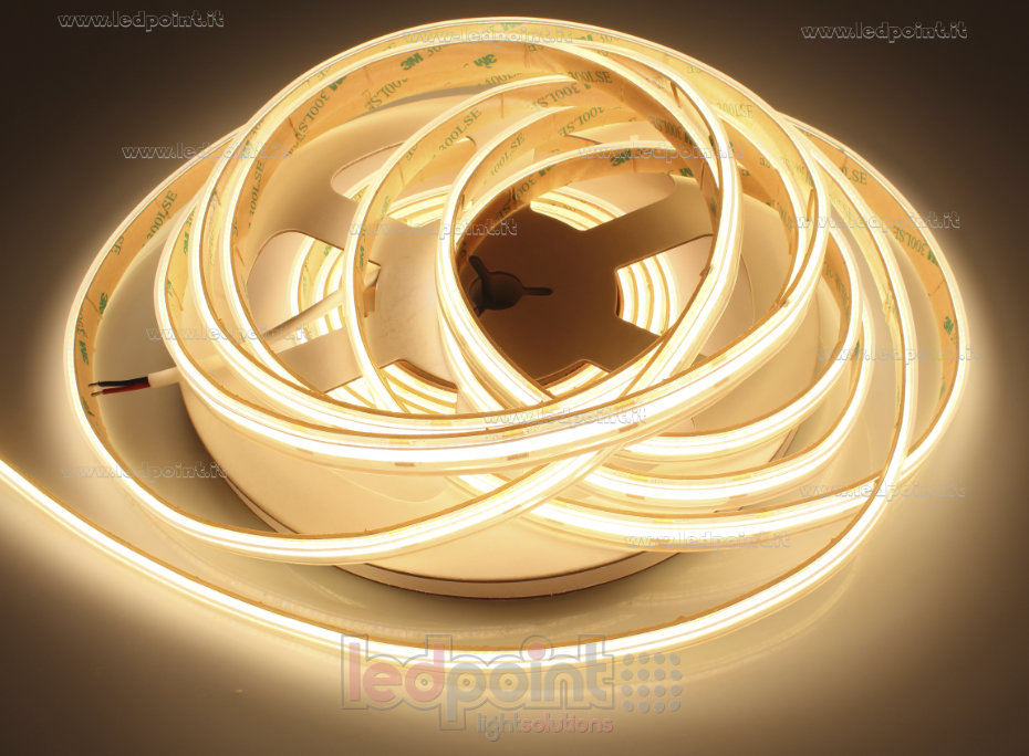 Tira de led COB 12V IP65 3000K 480led/m