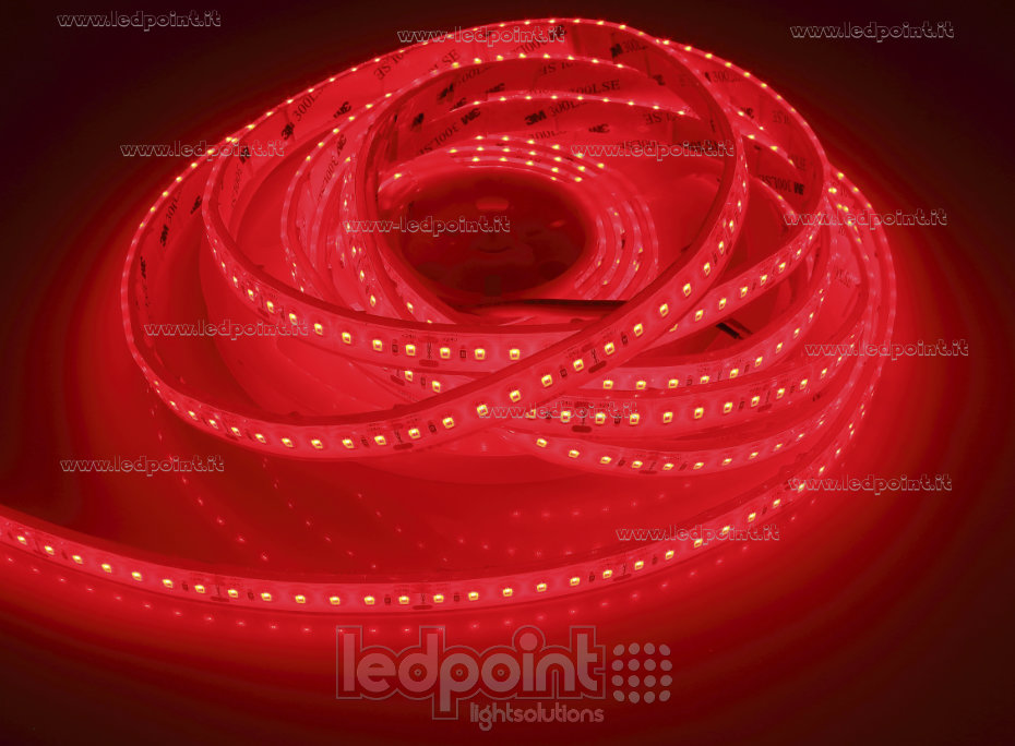 Tira de led 2835 24V IP67 620-625nm 120led/m