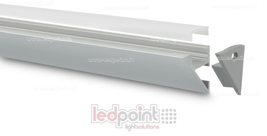 Perfil en aluminio para tiras de led PR-WALL2323