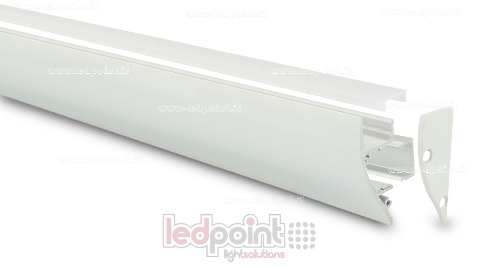 Perfil en aluminio para tiras de led PR-WALL4418
