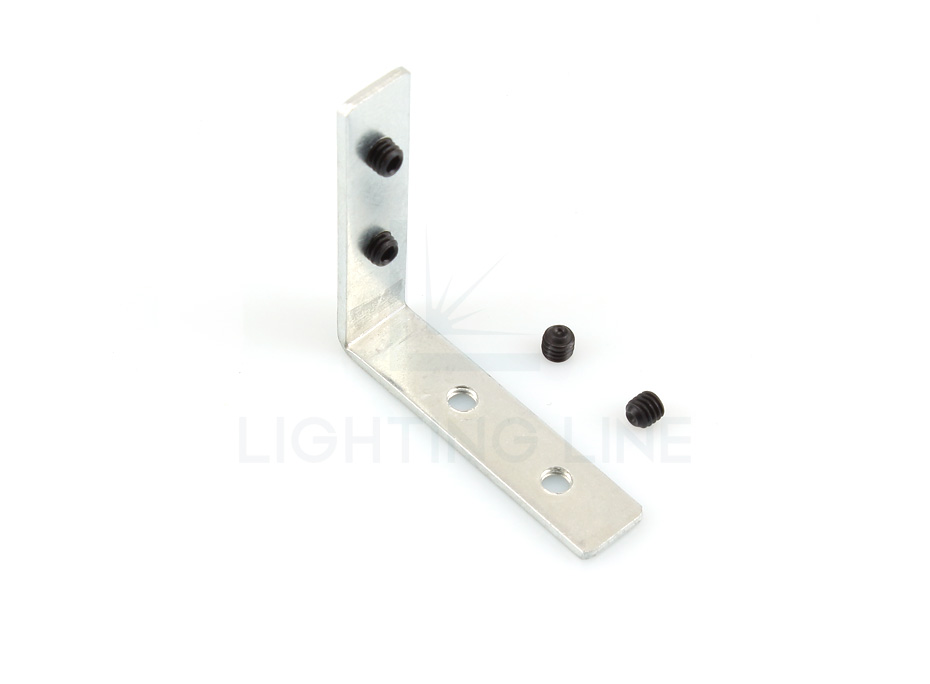 Unión de metal para perfiles de aluminio 90° vertical Unión de metal para perfiles de aluminio 90° vertical