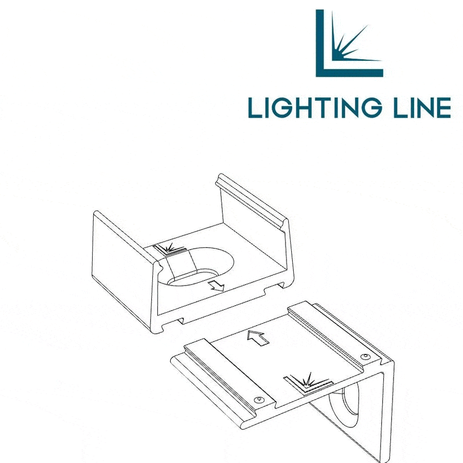 Tapa para perfil para tiras led