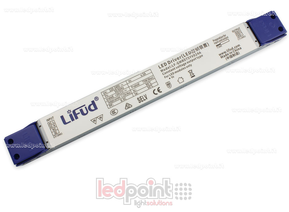 Fuente de alimentación ultra slim 75W 24V LiFud PW-LF75-24-GMR Fuente de alimentación ultra slim 75W 24V LiFud PW-LF75-24-GMR