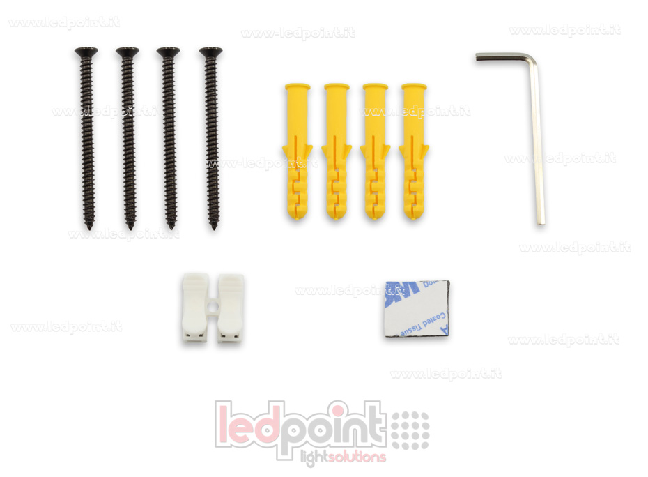 Perfil de cinta flexible de plástico reforzado negro para tiras LED, 10m Perfil de cinta flexible de plástico reforzado negro para tiras LED, 10m