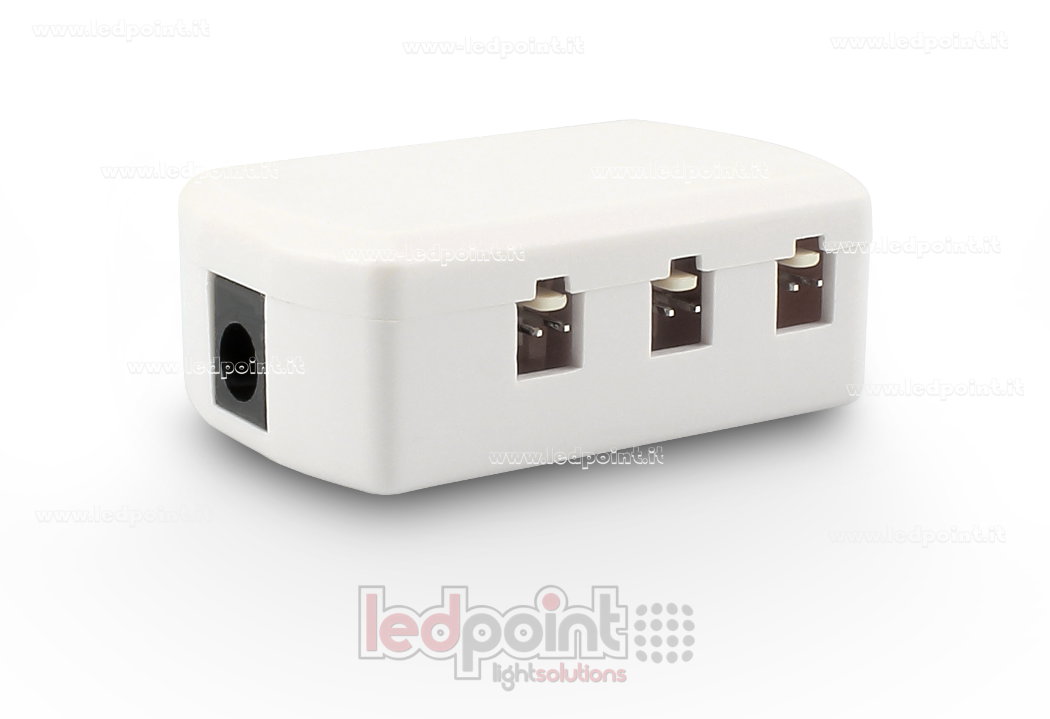 Toma rápida múltipla 2,5mm con 6 salidas grandes con cable de alimentación, 3A