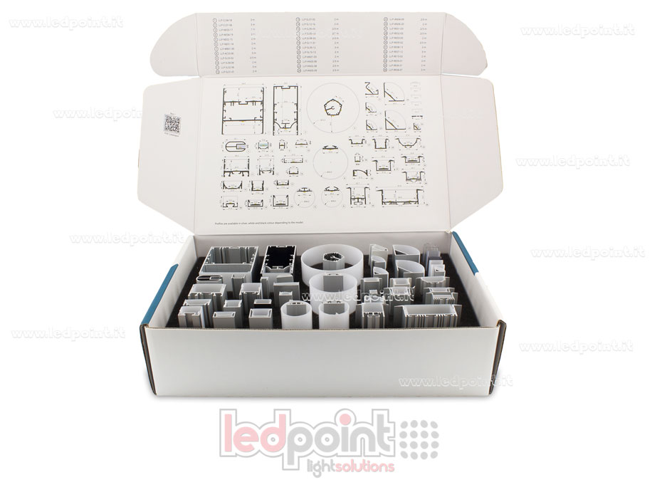 Perfil en aluminio para tiras de led SB01-V02
