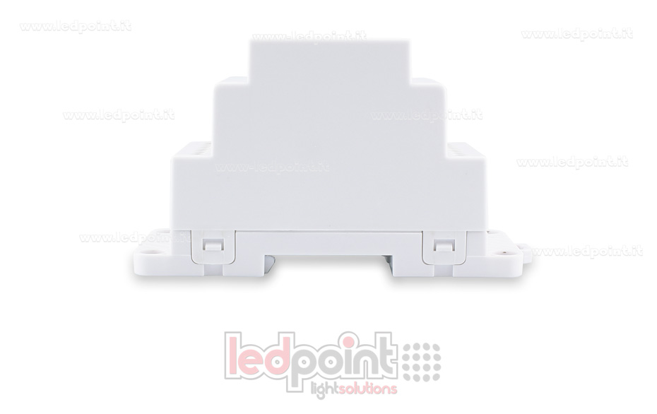 DMX 512 descodificador carril DIN, 4 canales de 5A cada uno, tensión 12-24V DC DMX 512 descodificador carril DIN, 4 canales de 5A cada uno, tensión 12-24V DC