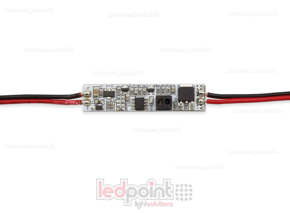 Sensor on/off de movimiento de la mano para perfiles de aluminio, 12-24V, 1ch 4A