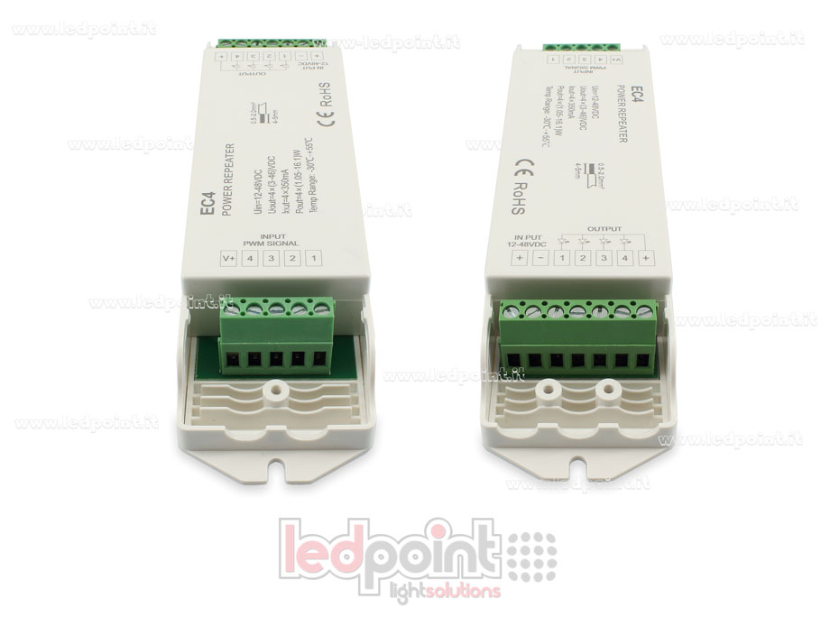 Amplificador RGB 4 canales corriente constante de 350mA