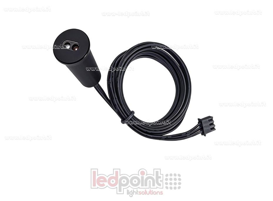 Sensor negro redondo para puertas, de 13 mm de diámetro