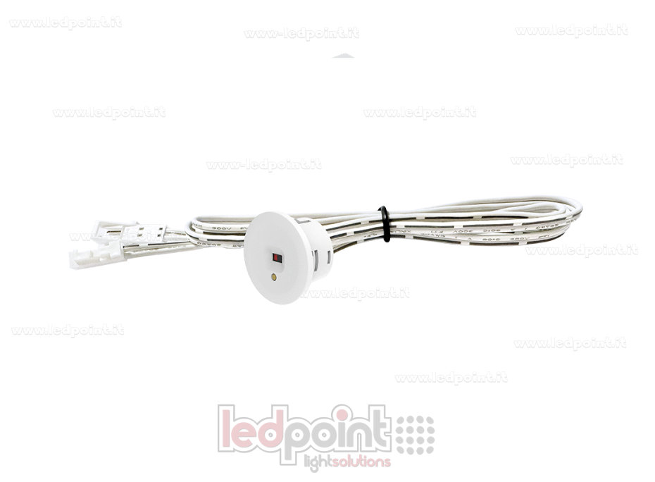 Interruptor con sensor láser, 12-24VDC, 1,5A, 18-36W
