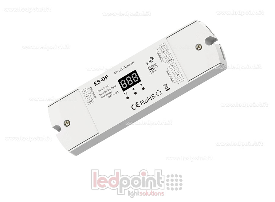Controlador SPI de doble pulsador, 5-24VDC, 15A
Controlador SPI de doble pulsador, 5-24VDC, 15A