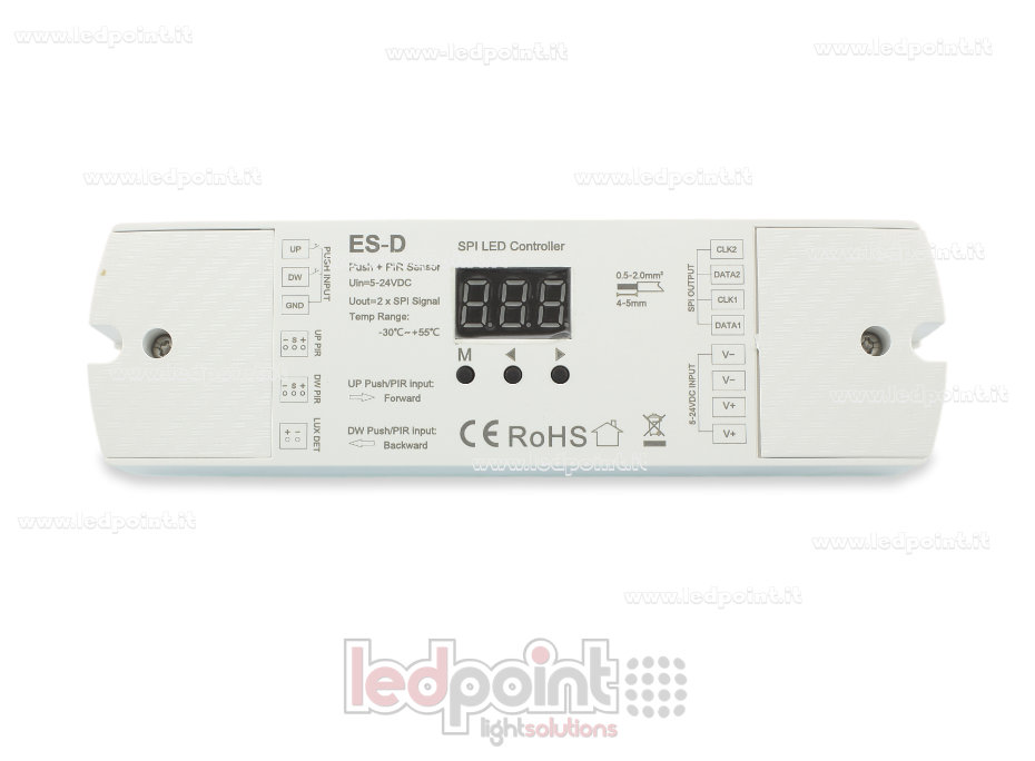 Sensor PIR doble + Controlador SPI de pulsador doble 5-24VDC Sensor PIR doble + Controlador SPI de pulsador doble 5-24VDC