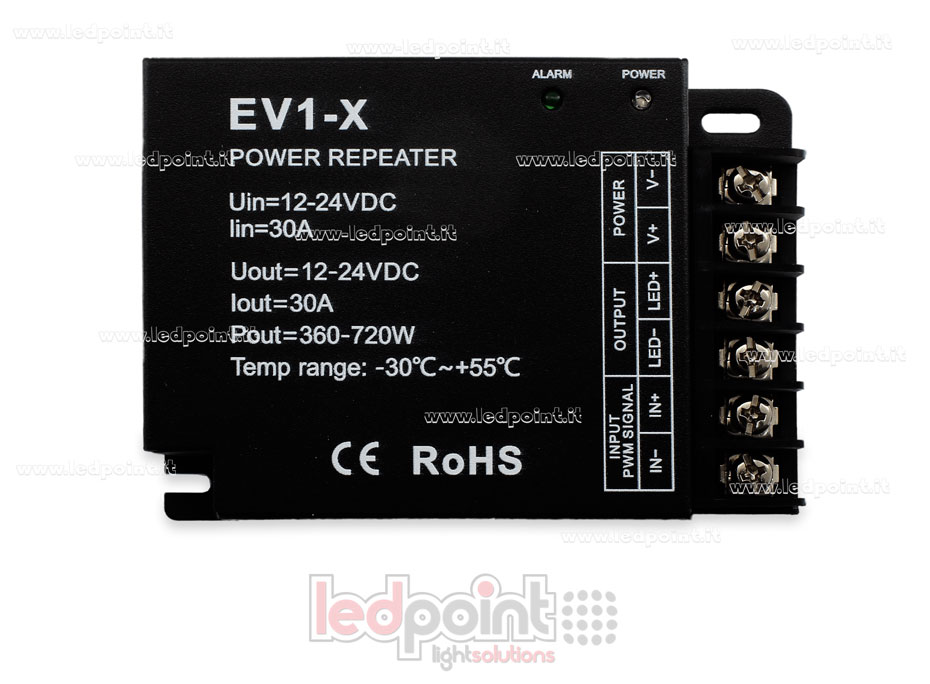 Amplificador monocromático 12-24V 30A 1 canal Amplificador monocromático 12-24V 30A 1 canal
