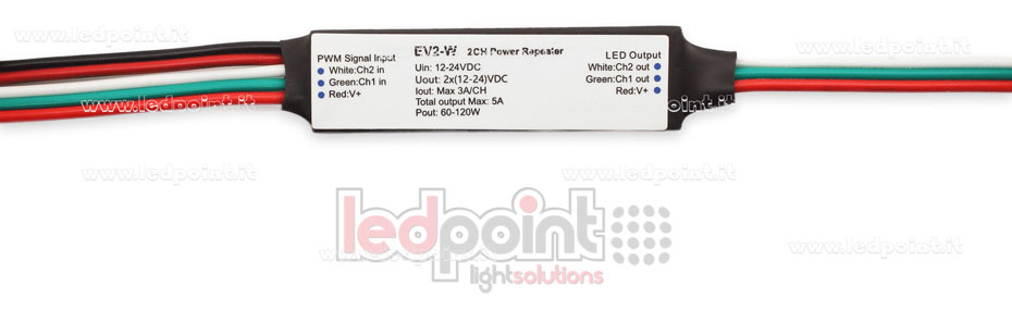 Amplificador CCT 5A (2 canales de 3A) 12-24V Amplificador CCT 5A (2 canales de 3A) 12-24V