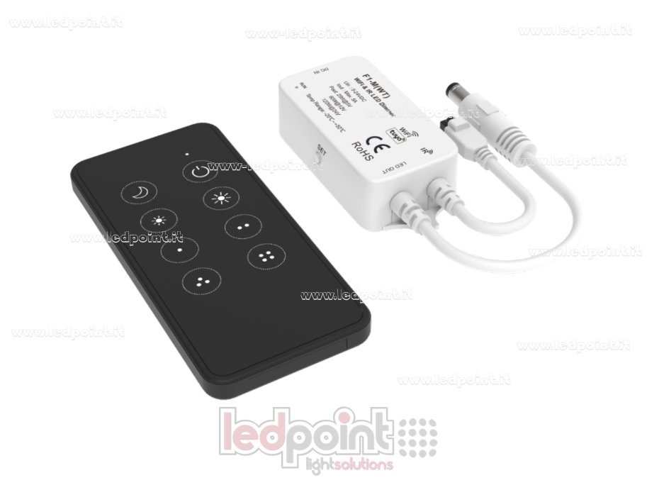 Kit de control WiFi con regulador de intensidad para tiras LED monocromáticas, 1 canal*5 A, 5-24 V CC