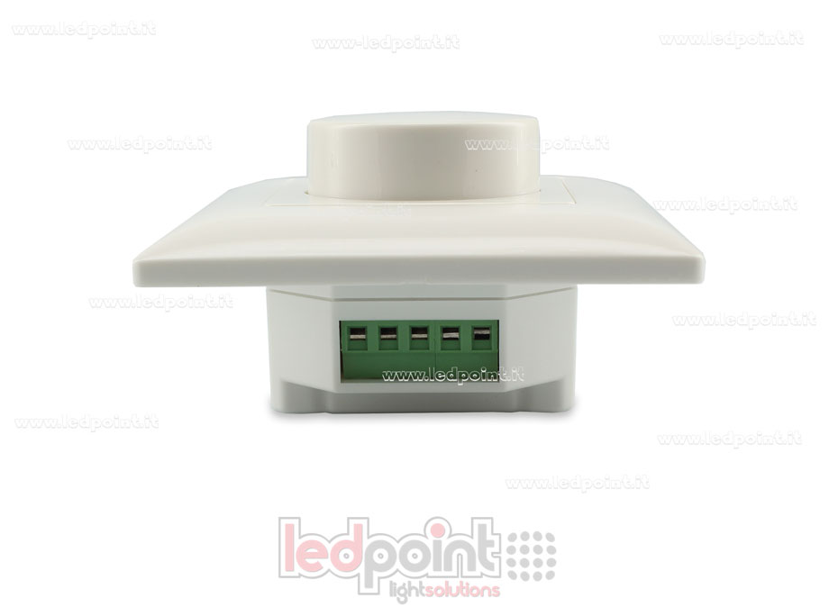 Regulador de pared con rueda 0-10V y mando a distancia RF, 86x86mm Regulador de pared con rueda 0-10V y mando a distancia RF, 86x86mm