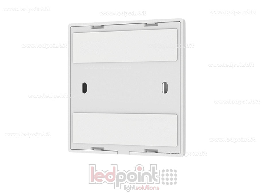 Mando a distancia de pared monocromático de 86x86mm, 2 zonas, RF 2,4G
