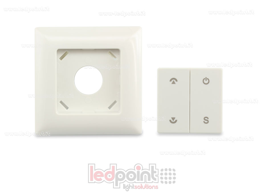 Mando de pared 86x86mm monocromático 1 zona 1 escena RF2.4G