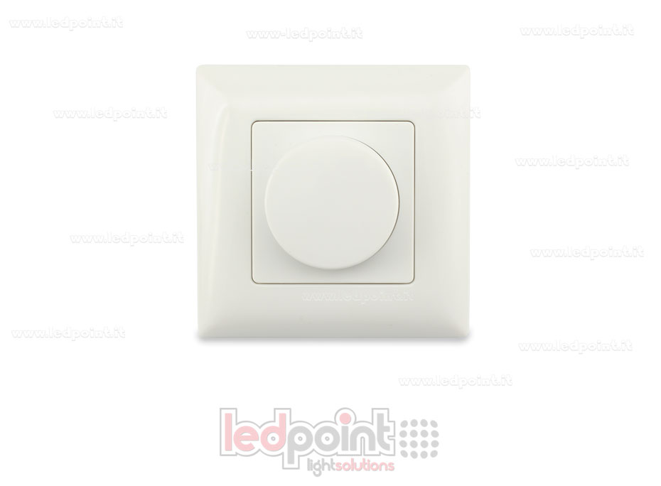 Mando de pared 86x86mm monocromático 1 zona con ruleta RF2.4G Mando de pared 86x86mm monocromático 1 zona con ruleta RF2.4G