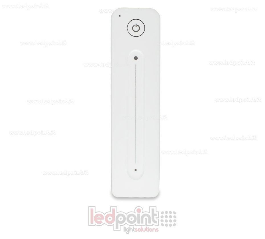 Mando a distancia ultrafino RGB+CCT con deslizador táctil, mono-zona, blanco con imán trasero, RF 2.4GHz Mando a distancia ultrafino RGB+CCT con deslizador táctil, mono-zona, blanco con imán trasero, RF 2.4GHz