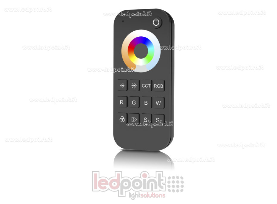 Mando a distancia monocromo universal, CCT, RGB, RGBW o RGB+CCT, 1 zona RF2.4G Mando a distancia monocromo universal, CCT, RGB, RGBW o RGB+CCT, 1 zona RF2.4G