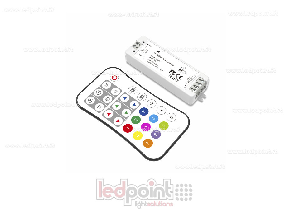 Kit de mando a distancia + receptor controlador SPI, 5-24 V RF 2,4 G Kit de mando a distancia + receptor controlador SPI, 5-24 V RF 2,4 G