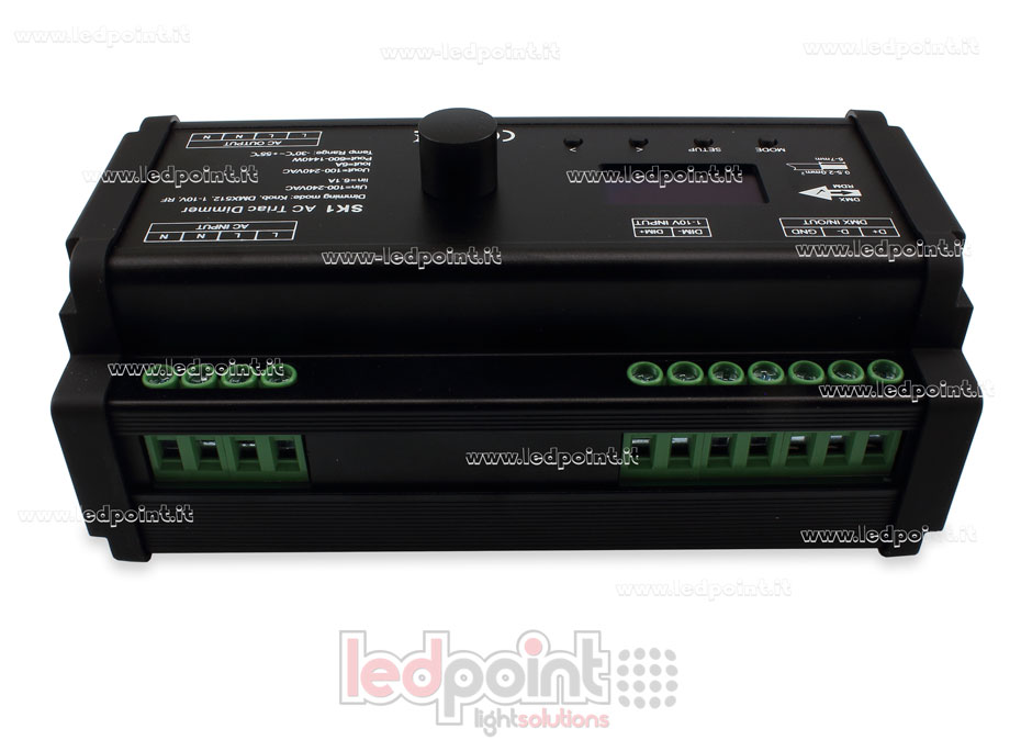 Triac AC DMX512 descodificador, 1 canale de 1A, para carril DIN Triac AC DMX512 descodificador, 1 canale de 1A, para carril DIN