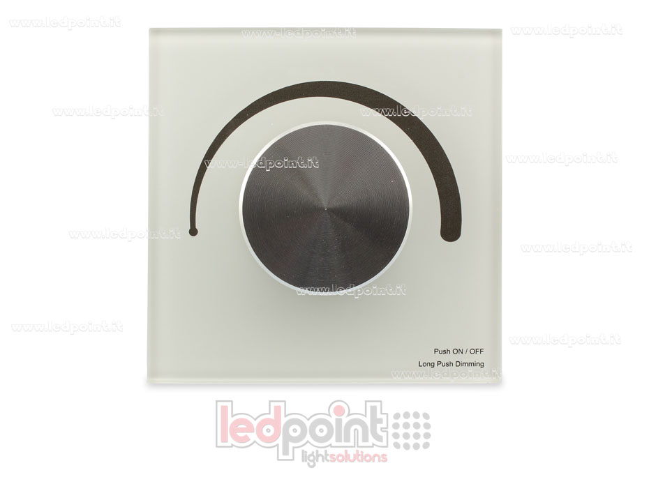 Mando regulador de pared 0-10V 86x86mm, 1 zona con ruleta Mando regulador de pared 0-10V 86x86mm, 1 zona con ruleta