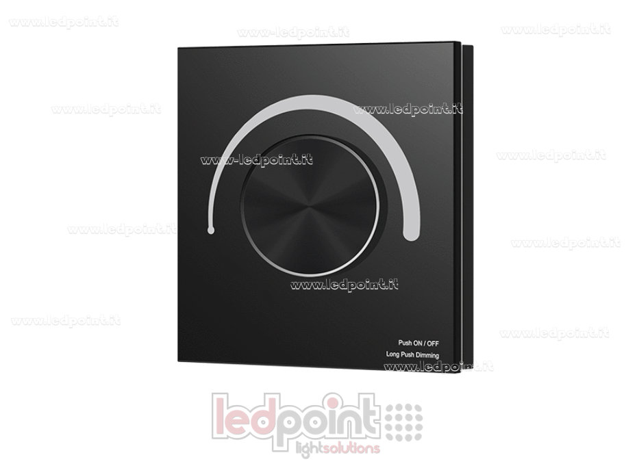 Panel de control de pared, regulador WiFi 0/1-10V, 100-240VAC, 3A (CA), negro
