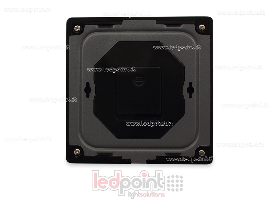 Mando a distancia de pared slim, monocromo, a pilas, negro, 4 zonas RF2.4G Mando a distancia de pared slim, monocromo, a pilas, negro, 4 zonas RF2.4G
