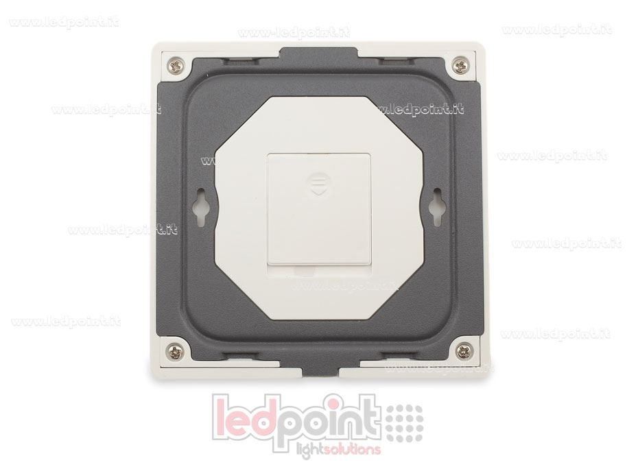 Mando de pared RF2.4G, RGB+CCT slim, blanco, alimentado por batería, monozona Mando de pared RF2.4G, RGB+CCT slim, blanco, alimentado por batería, monozona