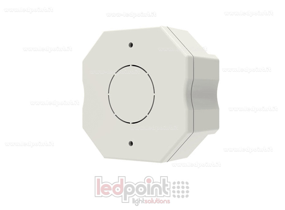 Receptor dimmer Zigbee & RF para caja de derivación de pared, monocromático con botón, 1CH6A/9A, 12-48VDC, RF 2,4G
